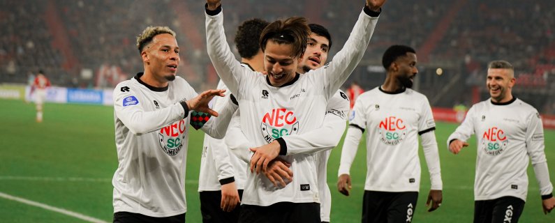 Sterk N.E.C. schittert in Alkmaar met 1-3 zege    